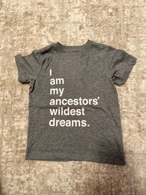 City Streets Gray Tee with White Slogan Text size 2T